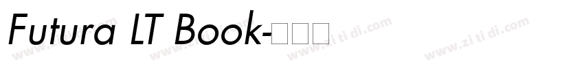 Futura LT Book字体转换